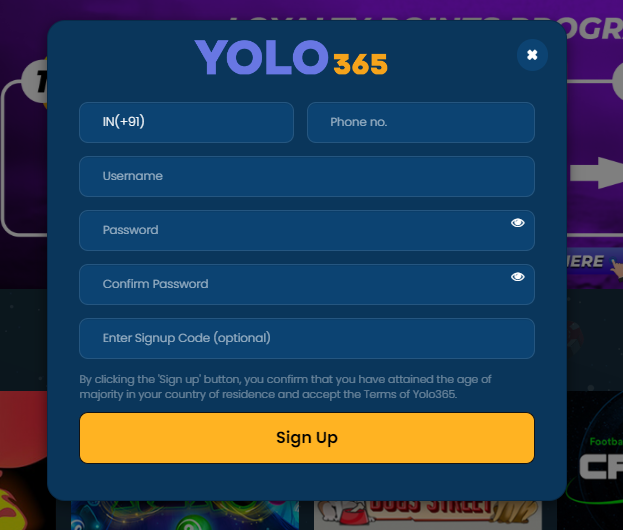 Yolo365 Registration Process